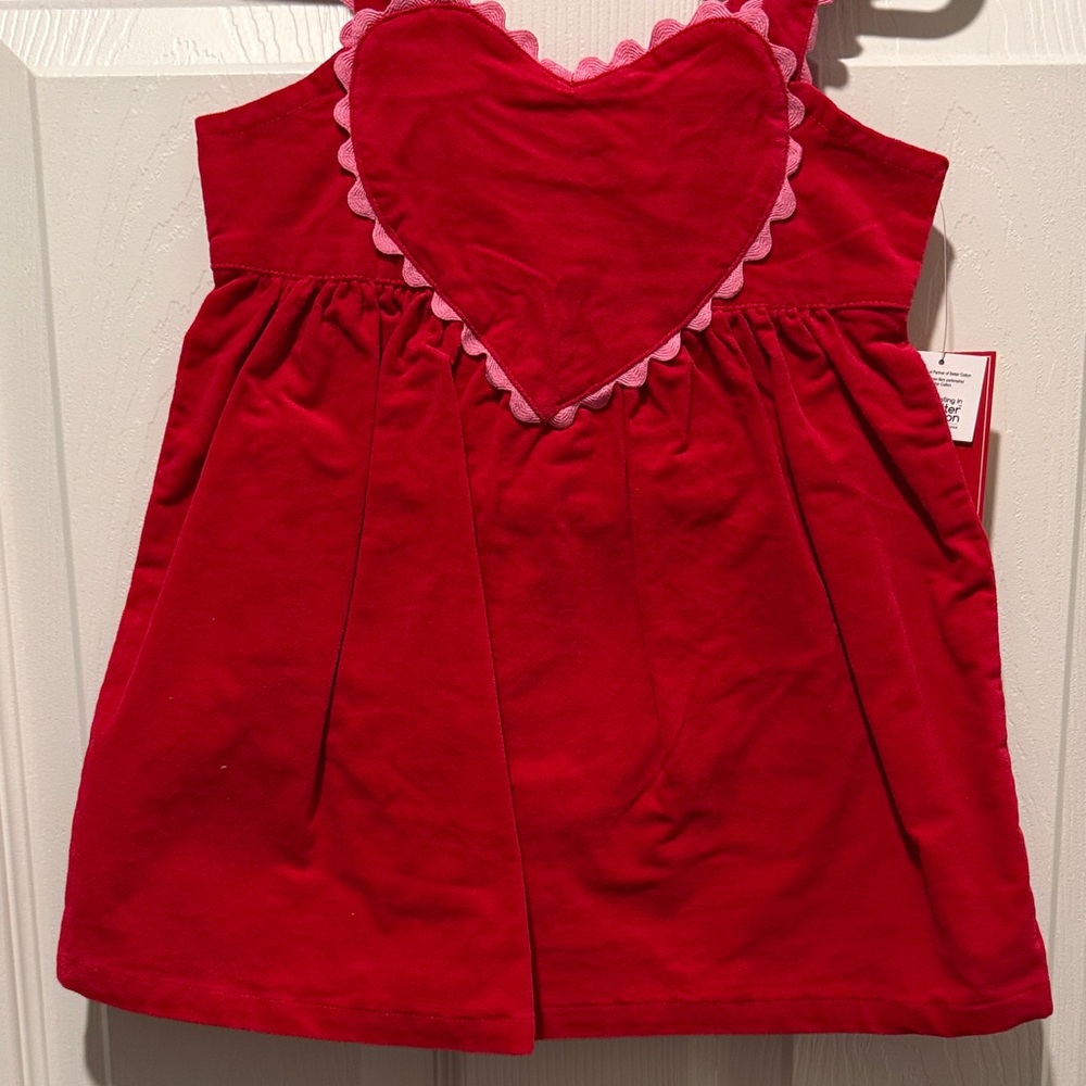 Gymboree Red Heart Dress with Scalloped Straps - NWT - Picture 3 of 5